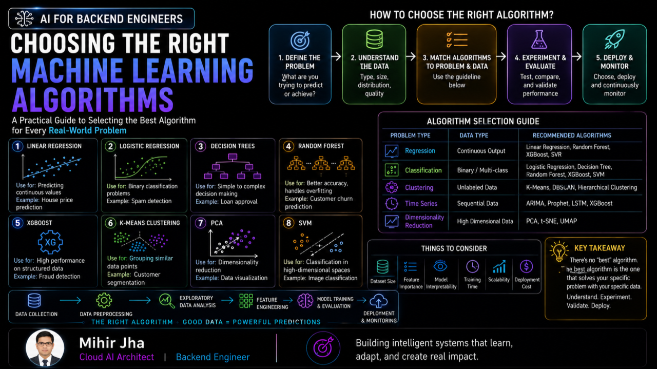 Choosing the Right Machine Learning Algorithms Banner